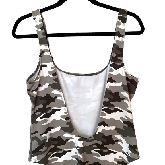 KENDALL and Kylie Camo One Piece Low Back Swimsuit - Picture 5 of 8